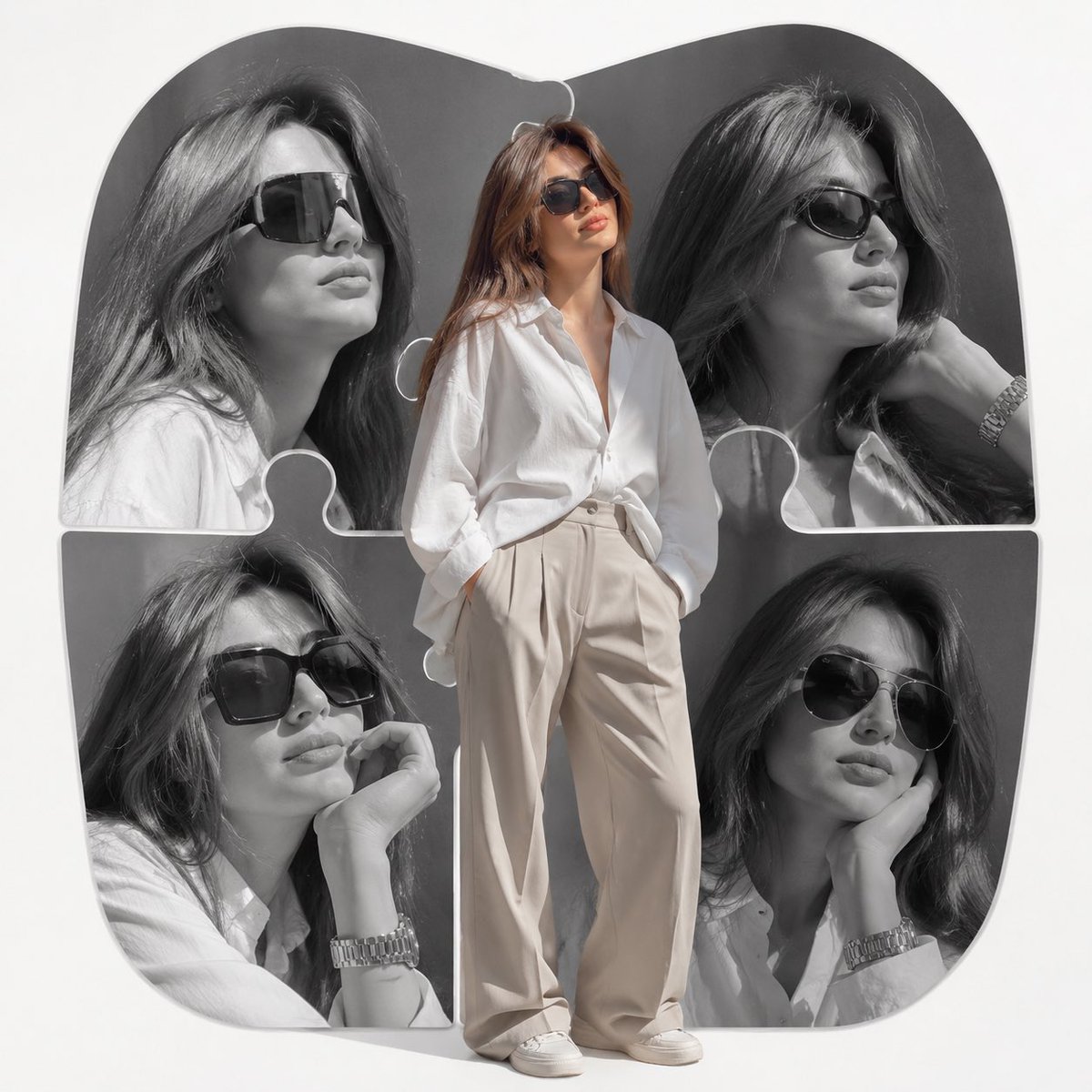 High-end Fashion Editorial Collage Poster