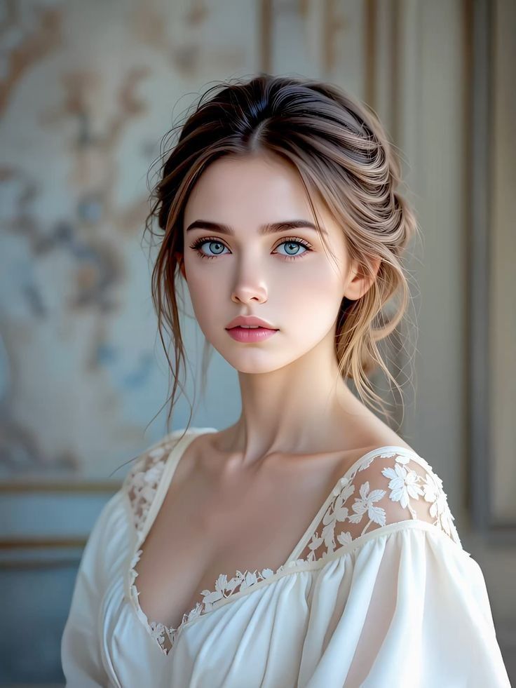 Close-up Portrait of a Beautiful Young Woman