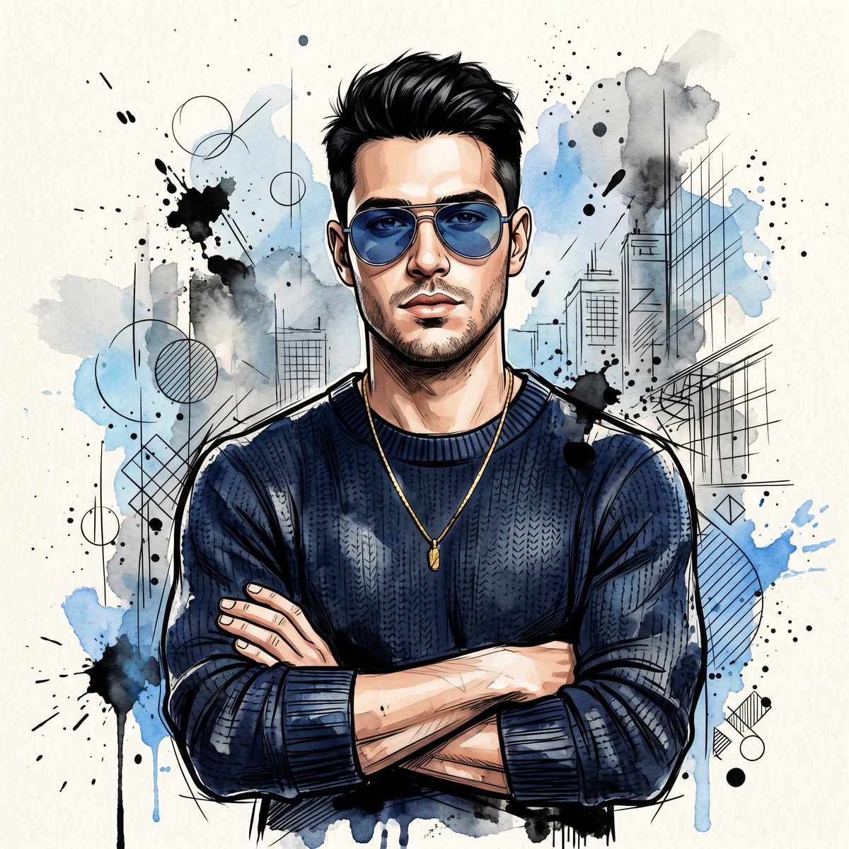 A Stylish Portrait of a Young Man