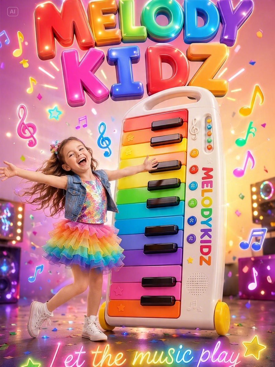 A Fun Musical Kids Advertisement Poster