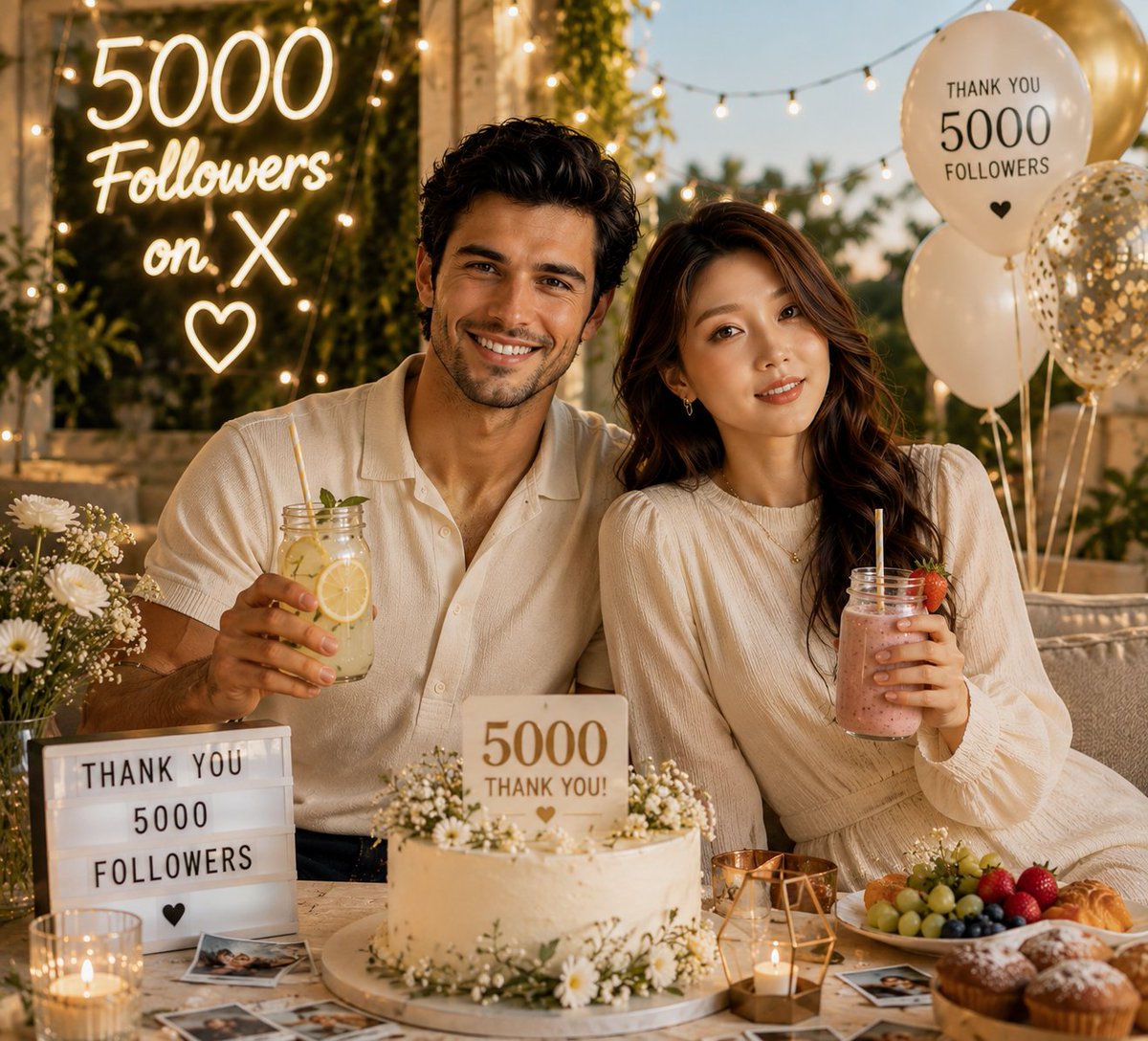 Luxury Social Media Milestone Celebration