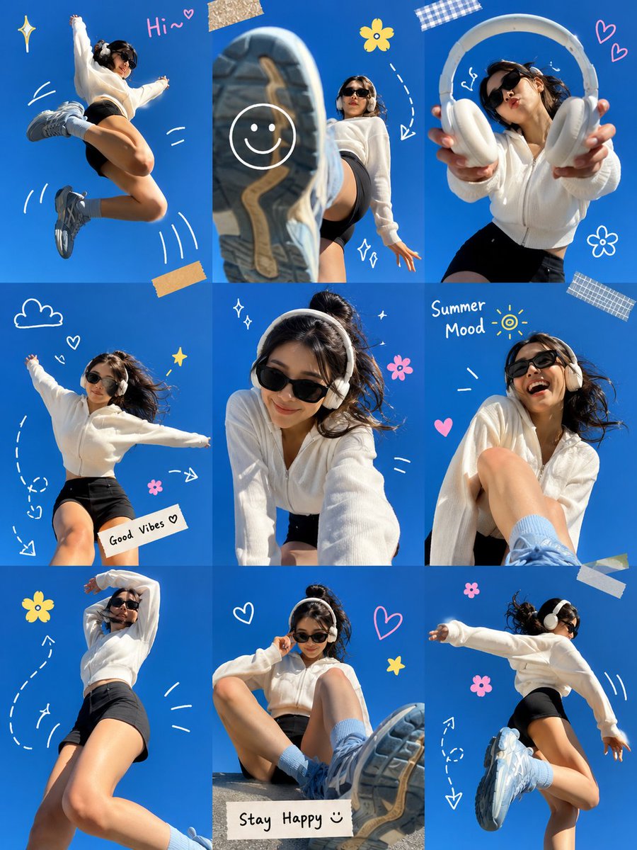 Ultra-viral Gen Z Summer Photo Dump Collage