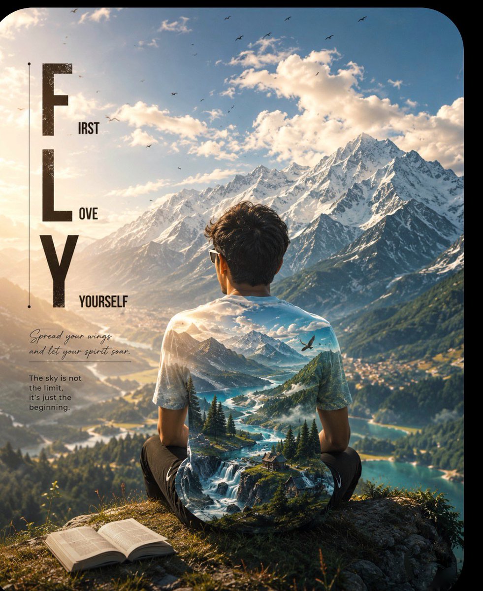 Epic Motivational Double-exposure Digital Artwork