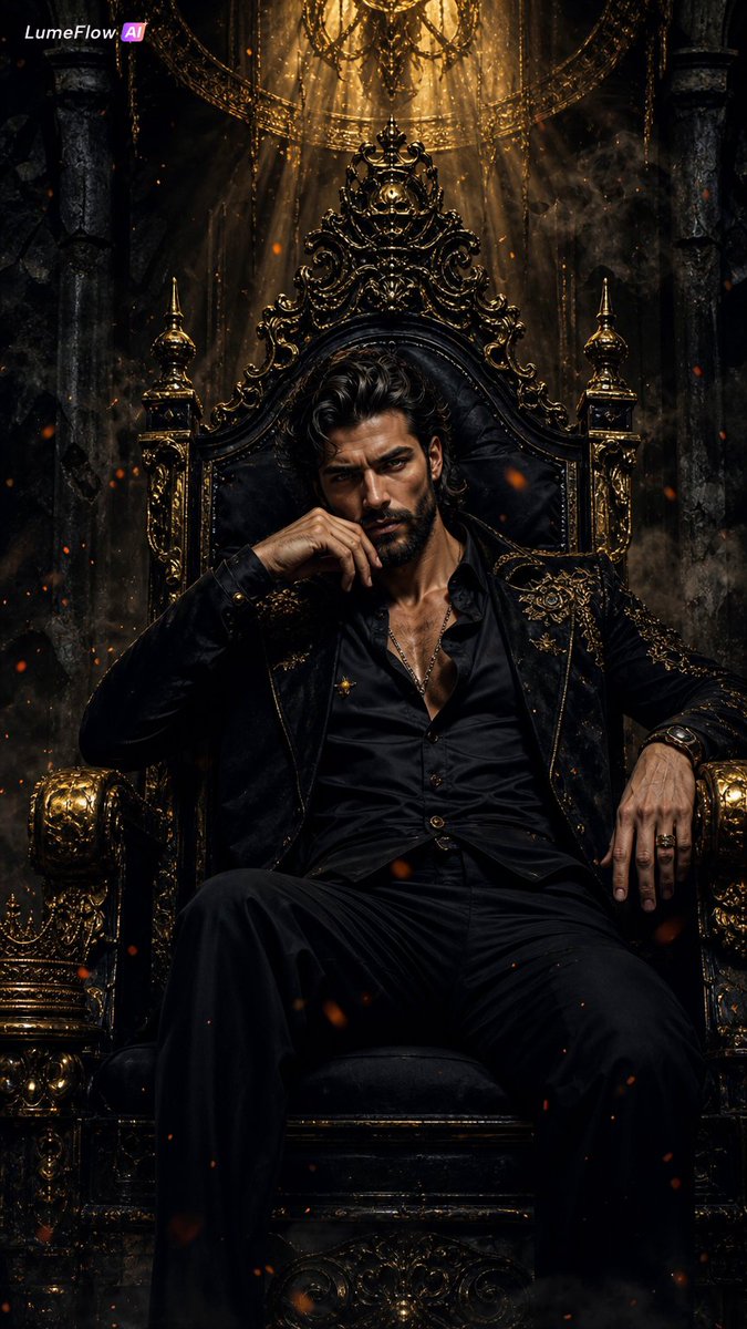 An Ultra-cinematic Dark Fantasy Portrait of an Extremely Handsome