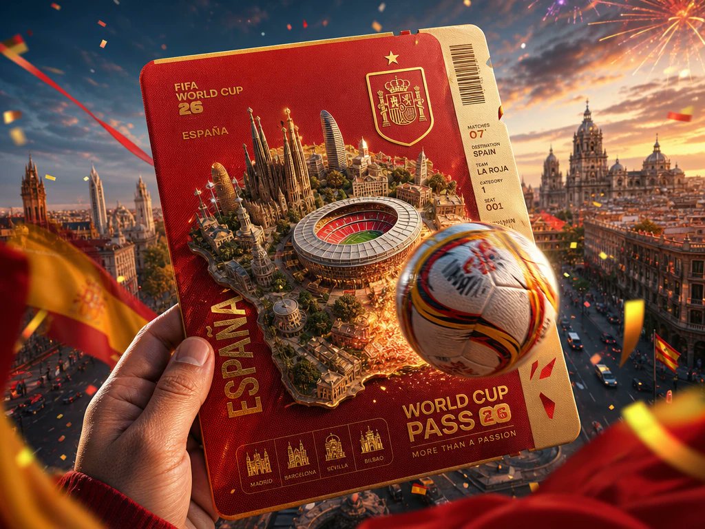 월드컵 트래블패스 레드골드 포스터
