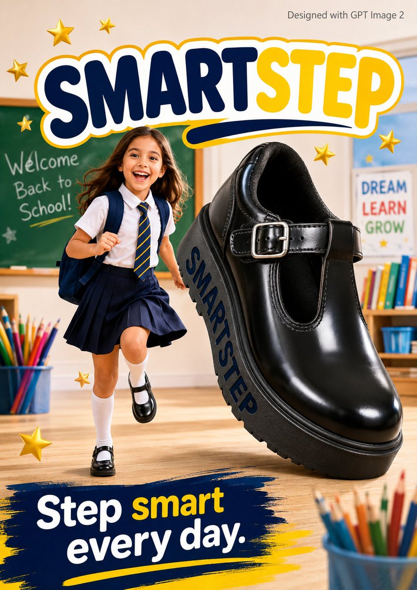 A Bright Back to School Advertisement Poster