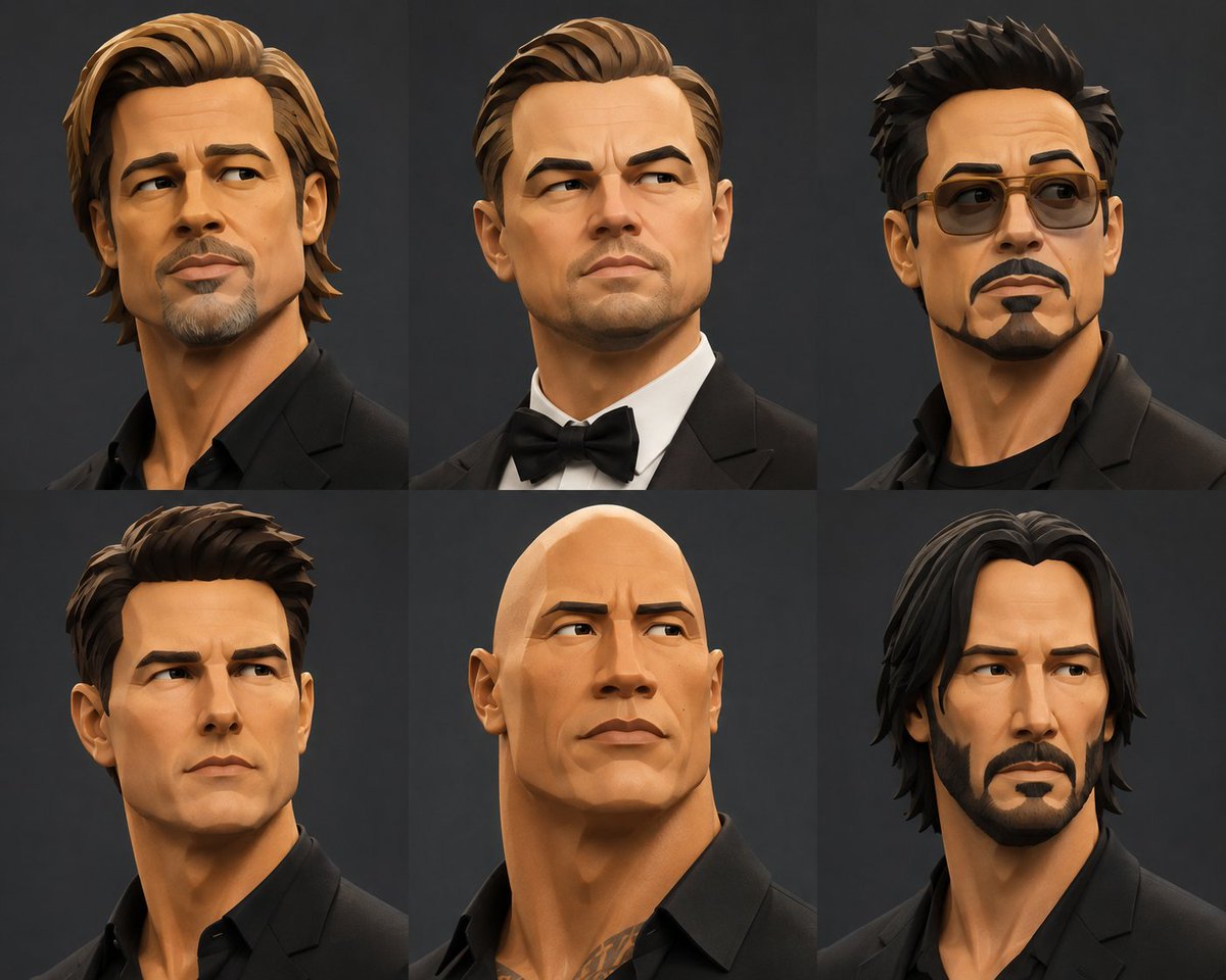 The Style of an Original Stylized 3d Portrait Illustration with the Aesthetic of a Collectible