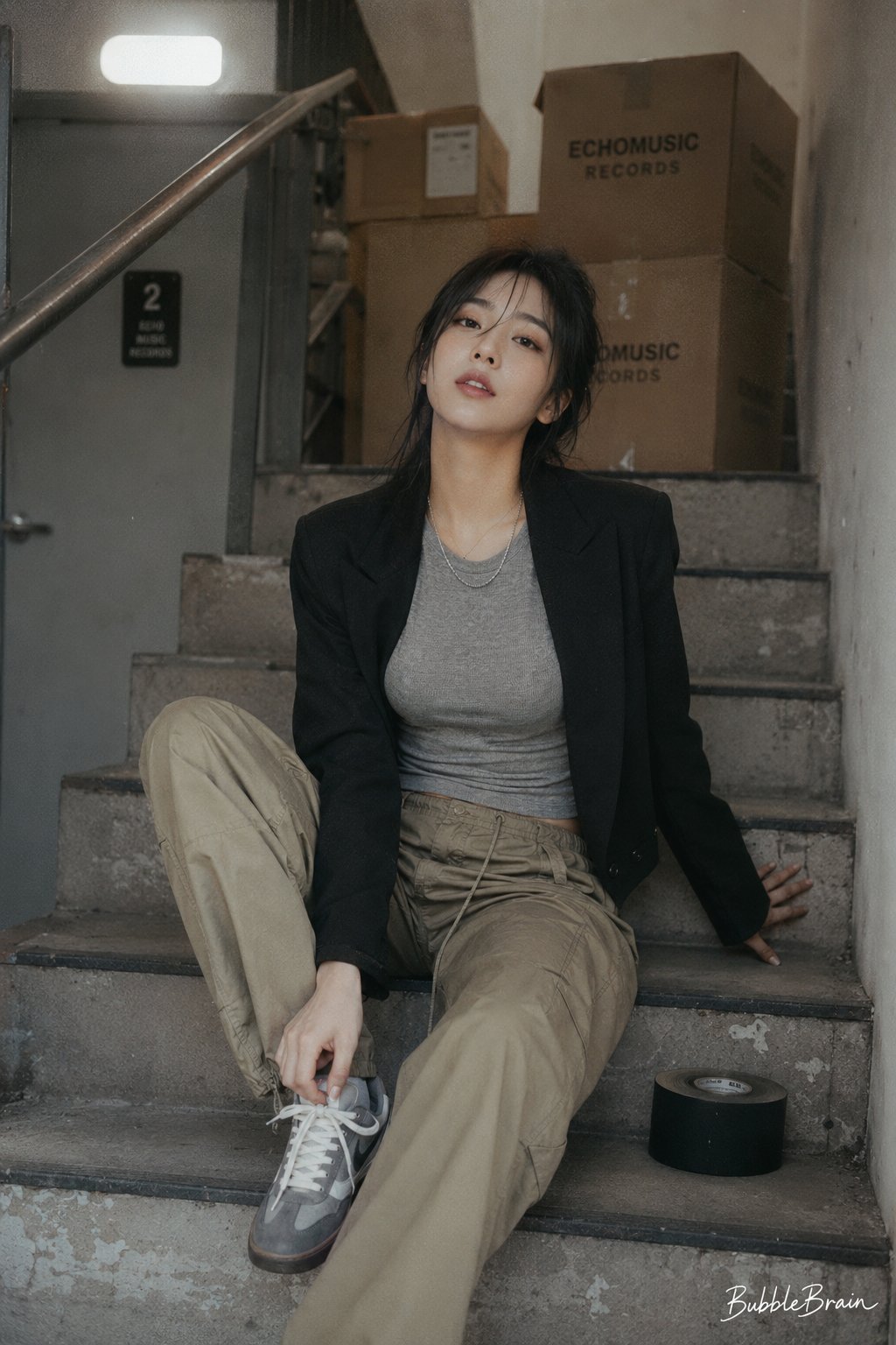자연스러운 시네마틱 인물 사진