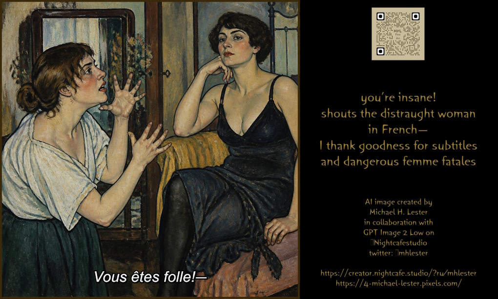 Goal Create a Horizontal Social-media Art Poster Combining a Vintage French Melodrama Painting