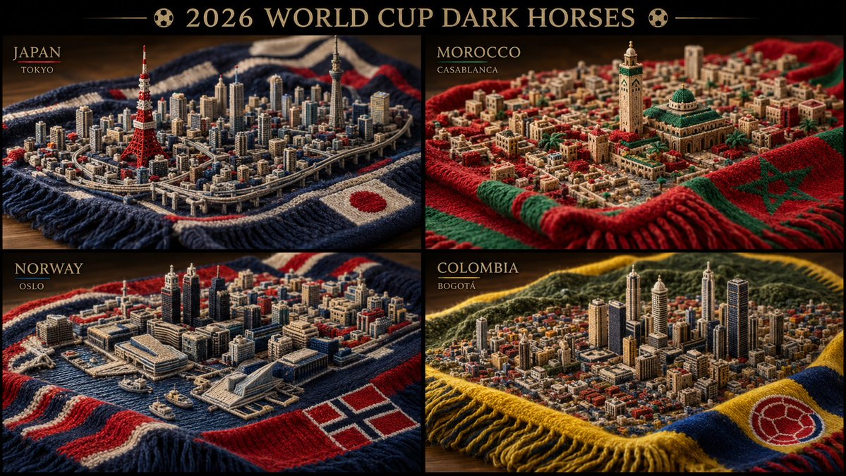 2x2 Grid Do This for 4 Dark Horses for World Cup 2026 169 Anchor Countrys