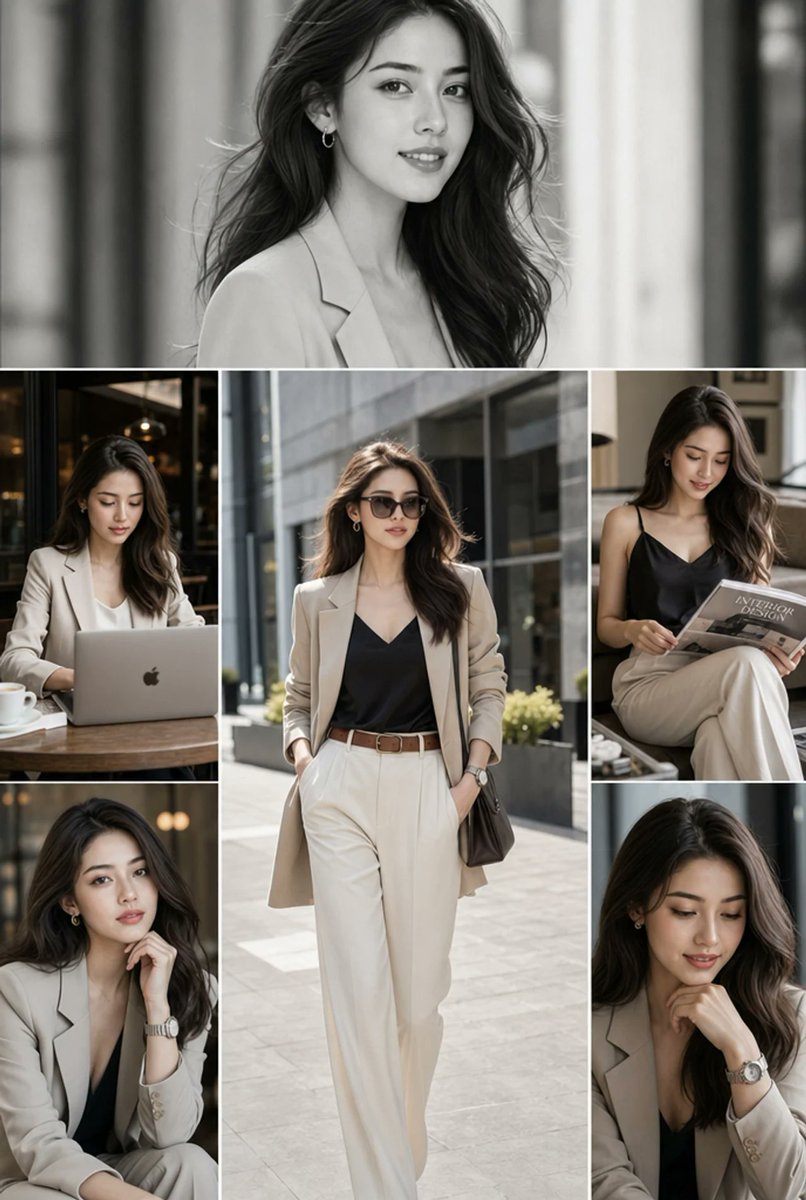보그 방콕 나이트 패션 콜라주 무드보드